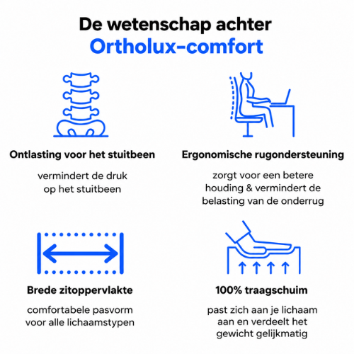 ErgoCloud™ - Orthopedisch Zit- en Rugkussen