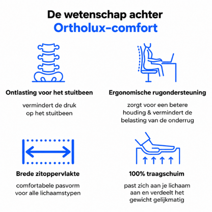 ErgoCloud™ - Orthopedisch Zit- en Rugkussen