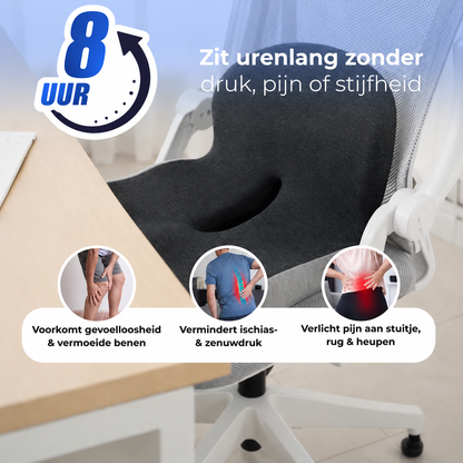 ErgoCloud™ - Orthopedisch Zit- en Rugkussen